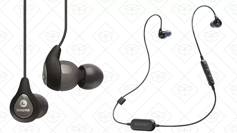 Shure SE112 Earbuds | $40 | Amazon | Promo code KINJA4UPShure SE112 Bluetooth Earbuds | $85 | Amazon | Promo code KINJATCQ